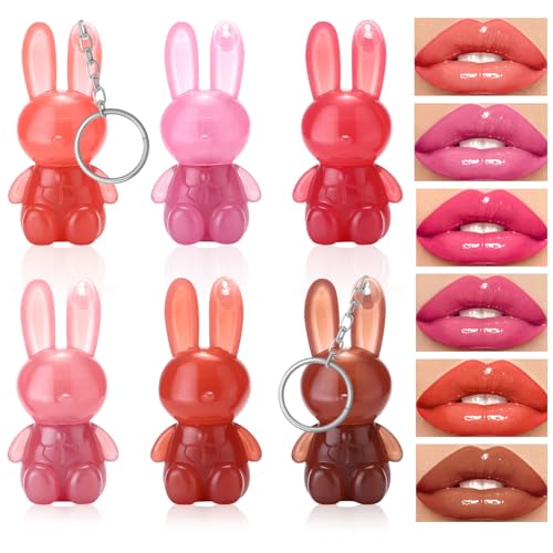 Konijn Lipgloss Sleutelhanger assorti