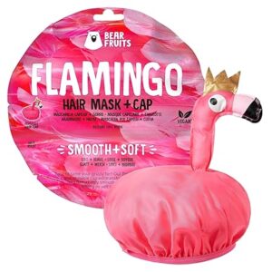 Bear Fruits Flamingo Haarmasker met Douchekap