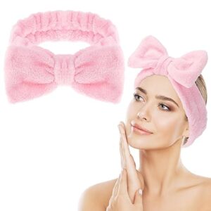 Roze Spa Haarband met Strik